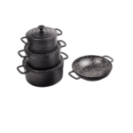 سرویس قابلمه چدن نالینو 8 پارچه مشکی - Image 5