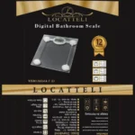ترازو وزنی دیجیتال لوکاتلی مدل T90 شیشه ایی