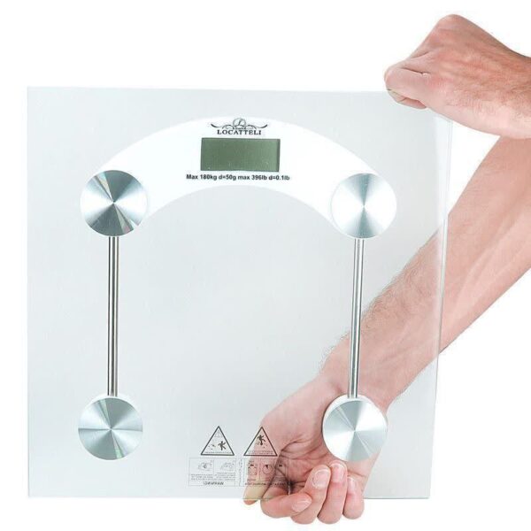 ترازو وزنی دیجیتال لوکاتلی مدل T90 شیشه ایی - Image 2
