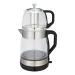 چای ساز روی هم گوسونیک مدل GST-783 مشکی استیل