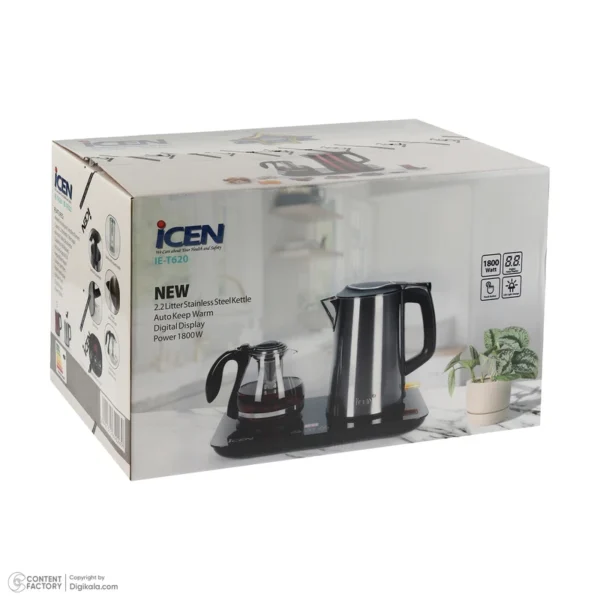 چای ساز آیسن کنار هم مدل IE-T622 plus رنگ بندی - Image 9