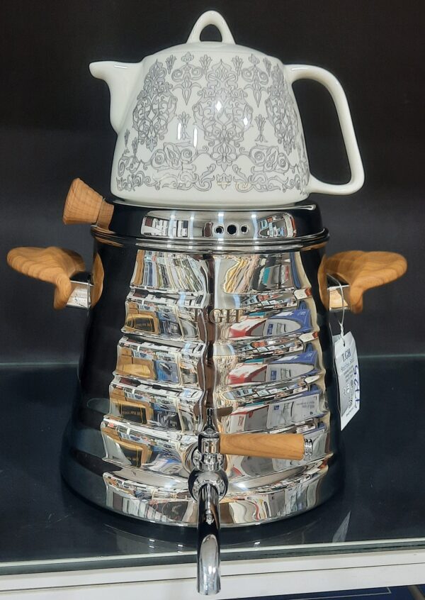 کتری قوری رو گازی (T.GH) قیطاسی 5 لیتری مدل 7725 استیل - Image 5