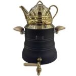 کتری قوری رو گازی نزاز 5 لیتری کد 3026 مشکی طلایی - Image 3