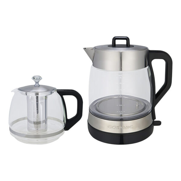 چای ساز روی هم گوسونیک مدل GST-783 مشکی استیل - Image 2
