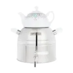 کتری قوری رو گازی امپراتور 5 لیتری استیل