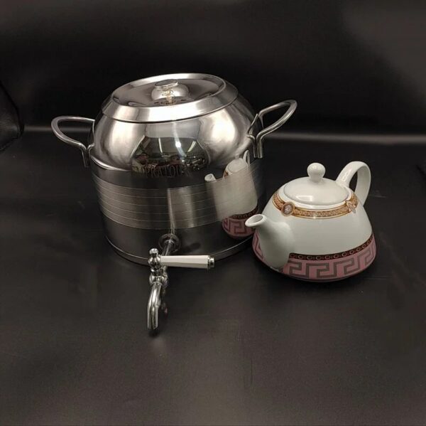 کتری قوری رو گازی امپراتور 5 لیتری استیل - Image 2