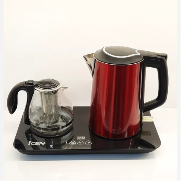 چای ساز آیسن کنار هم مدل IE-T622 plus رنگ بندی - Image 2
