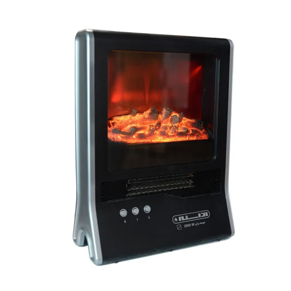 شومینه برقی آراسته مدل EFPA2000 فن دار ۲۰۰۰ وات مشکی - Image 6